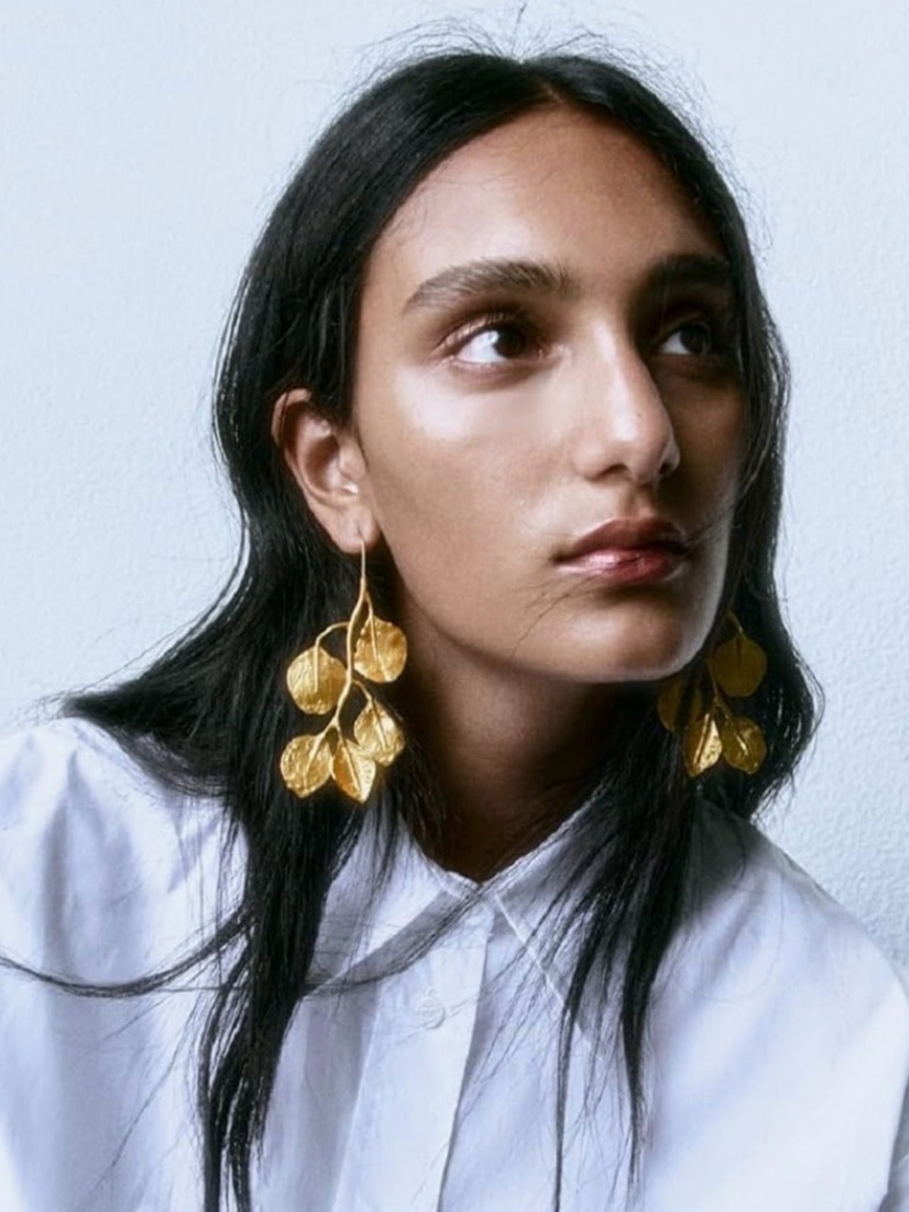 Leaf Chandelier Earrings - Picture 4 of 5